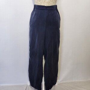 J Jill Pure Jill Size SP Chambray Blue Wide Leg Tencel Lounge Pants Comfort